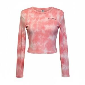 BDG Womens Tie Dye Logo Tee Shirt T-shirt Grunge Casual Streetwear Skater Small